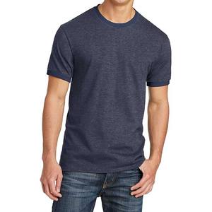 T-shirt à manches courtes unisexe pour hommes et femmes, avec bloc de couleur, en jersey, solide, poly coton - Product Image 3