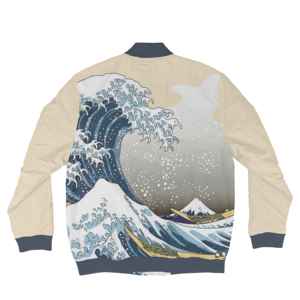 แจ็คเก็ตบอมเบอร์ผ้าโพลีเอสเตอร์ผสมคอตตอนกันน้ำกันลมพิมพ์ลายแขนปกติสั่งทำสีและขนาดได้ตามต้องการสำหรับฤดูหนาว - Product Image 2