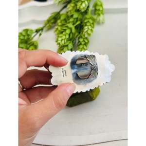 Navajo Handmade <b>Adjustable</b> Sterling Silver Cluster <b>Ring</b> with Multi-Stone Bezel Setting Statement Fine Jewelry for Everyday Wear - Product Image 5
