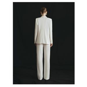 La mejor opción Traje de negocios elegante de un solo pecho para mujer Blazer elegante con tejido vietnamita Moda sin esfuerzo de alta calidad - Product Image 6