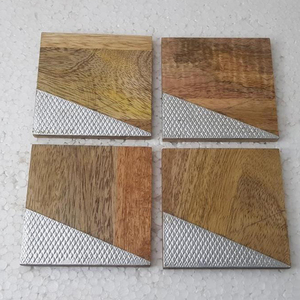 Mother of Pearl Bone Inlay Inlay Serving Tray with Mother of Pearl Bone Inlay Coasters Coasters Sets Tea and Coffee - Product Image 3