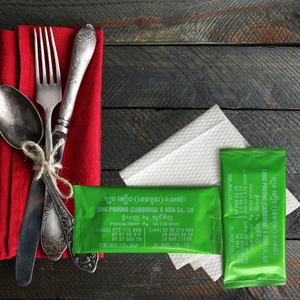 ผ้าเช็ดทำความสะอาดเปียกแบบไม่ก่อให้เกิดอาการแพ้แพ็คเดียวสำหรับการทำความสะอาดหลังรับประทานอาหาร-ทางเลือกของผู้ผลิตเวียดนาม - Product Image 1