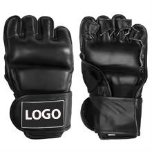 Gants de MMA professionnels de haute qualité, logo personnalisé, vente en gros, gants de grappling en cuir, gants de sparring, gants de boxe en PU, arts martiaux - Product Image 4