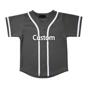 Maillots de baseball personnalisés en double tricot pour adultes, kit uniforme respirant 100 % polyester, chemises de baseball et softball avec designs personnalisés - Product Image 2