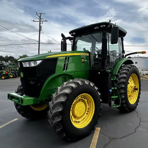 Tractor Agrícola John Deere 7230R Usado, 100HP, 4WD, Transmisión por Engranajes, con Bomba y Rodamientos, en Venta - Product Image 1