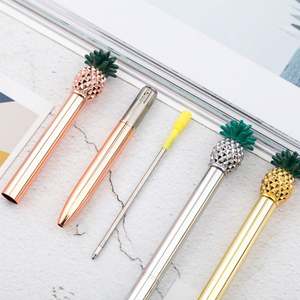 Bolígrafo Metálico con Forma de Piña Dorada, Económico, al por Mayor, Ancho de Escritura de 1.0 mm, Logotipo Personalizado - Product Image 4