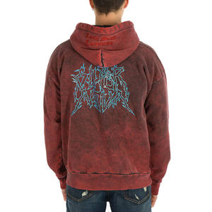 Sweat à capuche lavé à l'acide de qualité supérieure hommes 100% coton sweat à capuche régulier pour hommes sur mesure lavage à l'acide sweat à capuche lavé à l'acide de haute qualité - Product Image 3