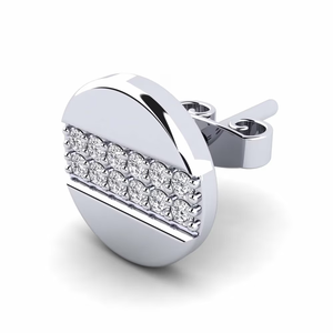 Fancy 10K Yellow <b>Gold</b> Plated Round Cut Moissanite Diamond Stud <b>Earring</b> for Classic Refined <b>Men's</b> Wedding Shine - Product Image 4