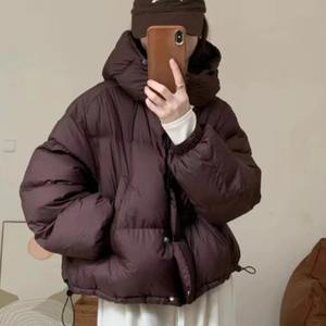 Chaquetas Cortas para Mujer, Nuevos Abrigos Acolchados, Parkas Coreanas de Moda, Chaqueta de Plumón Gruesa, Cálida y Sencilla, Abrigo de Invierno para Mujer - Product Image 5