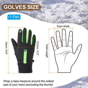 Gants d'hiver en cuir pour hommes de la meilleure qualité Compatible avec l'écran tactile Protection confortable et chaude pour les sports de plein air - Product Image 3