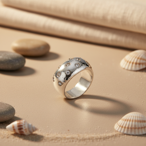 Anillo Clásico de Plata para Mujer con Circonitas Cúbicas, Chapado en Rodio y Oro, Joyería Elegante de Estilo Clásico, Regalo - Product Image 1