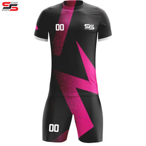 Ensemble maillot et short de ballon de football unisexe professionnel Uniformes à séchage rapide pour adultes pour hommes avec impression de logo personnalisée - Product Image 1