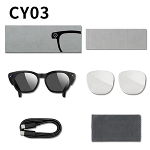 Lunettes intelligentes CY03 avec caméra 1080P, double haut-parleur, commande vocale, lecteur de musique, assistant IA, étanches IP67 - Product Image 1