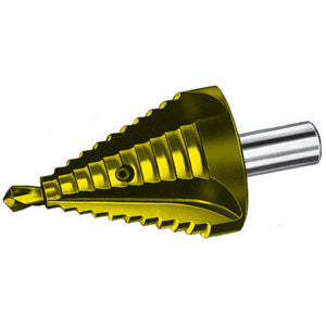 Frese a Gradino Per Lamiere Tipo a 10 Gradini in Acciaio HSS-8898G Con Forchetta Diritta - Product Image 1