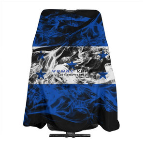 Poncho de salon de coiffure imperméable extra large en gros, cape de coupe de cheveux, design du drapeau du Honduras, styliste professionnel, polyester - Product Image 1