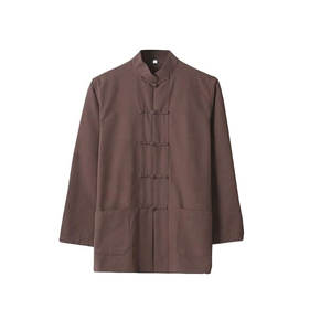 Traje de Artes Marciales Premium, Color Café Personalizado, Traje Tradicional Chino Tang, Uniformes de Kung Fu para Artistas Marciales - Product Image 2