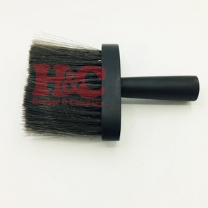New Barber Hair Cutting Brush Black Neck <b>Duster</b> Shaving Wood Handle <b>Cleaning</b> Face Brush for Barber and Home Use - Product Image 4