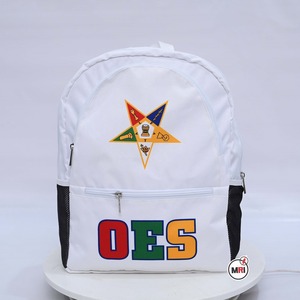OES Mason-Bolsa de viaje deportiva Premium de alta calidad, mochila de sublimación, informal, blanca, personalizada - Product Image 1