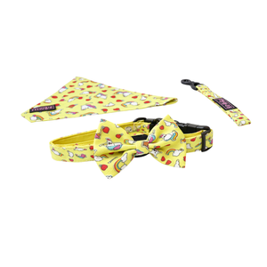 Corbata de Moño para Perro con Diseño de Cupcake y Arcoíris, Accesorio Ajustable para Collar de Mascotas, Tela Suave con Cierre de Gancho y Bucle - Product Image 1