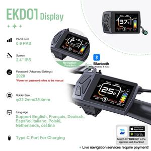 Kit de Conversion Vélo Électrique <span class=keywords><strong>Bafang</strong></span> 48V <span class=keywords><strong>500W</strong></span> <span class=keywords><strong>Moteur</strong></span> Arrière, Écran EKD01, Accélérateur au Pouce, Capteur PAS pour Roues 700C 27.5" 26" - Product Image 5