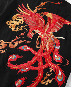 Polo Bordado Fire Phoenix para Hombre, Camiseta Polo para Verano, Estampado Abstracto de Triángulos, Transpirable, de Algodón y Lona, Color Sólido - Product Image 5