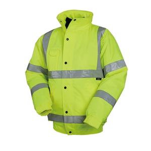 Automne hiver Construction travailleur veste haute visibilité coton vêtements de travail réfléchissants Construction de bâtiments vêtements de sécurité niveau D - Product Image 5