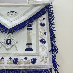 Masonic <b>Apron</b> Master Mason <b>Apron</b> White Masonic Regalia - Product Image 5