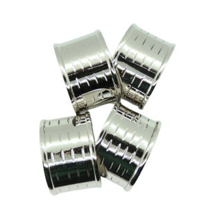 Servilletero de diseño con cable dorado con accesorios decorativos de estilo único hechos a mano Servilletero de oro real - Product Image 6