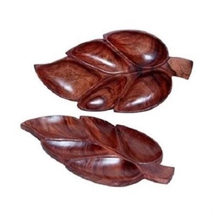 Bandeja para servir de madera con estampado largo, bandeja para el desayuno en madera de mango, duradera, de primera calidad, elegante para el hotel en casa - Product Image 2