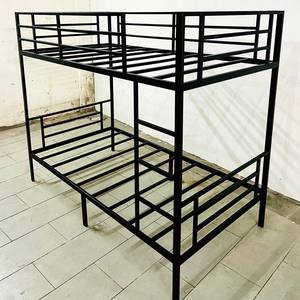 Cama litera doble moderna de acero dorado ajustable tamaño Full/King para uso en dormitorios, escuelas, hoteles y apartamentos - Product Image 6