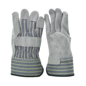 Gants de travail en cuir de marque personnalisée de haute qualité Gants de sécurité résistants à la chaleur du Pakistan Gants en cuir de la meilleure qualité - Product Image 3