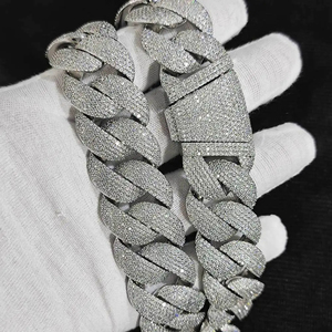 Collar Exclusivo Unisex con Diamante Cultivado en Laboratorio, Chapado en Oro Rosa, Lujoso, Certificado IGI, Estilo Hip Hop, Plata de Ley 925, Joyería Fina - Product Image 3