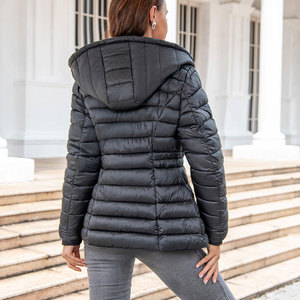 Women Puffer <b>Jacket</b> Full Zip Coat Pocket Outwear Hooded Down <b>Jackets</b> High Quality Women Puffer <b>Jackets</b> - Product Image 5