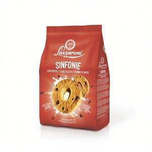 Lazzaroni Corn and Chocolate Symphonies, Galletas Crujientes Dulces Sin Gluten en Forma de Anillo, Bolsa de 700g X 8 Piezas - Product Image 2