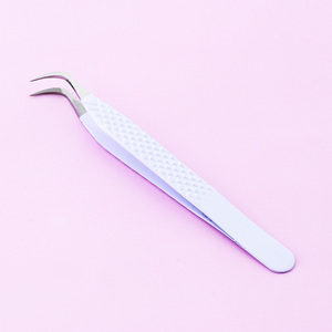 Pince à cils de qualité pince à épiler d'isolation droite outils d'extensions de cils pour extensions de cils poignée antidérapante à pointe pointue - Product Image 2