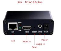 Encodeur vidéo HDMI vers IP Stream H.265 H.264 RTSP RTMP SRT HLS UDP HTTP 1080p TV Broadcast Streaming
