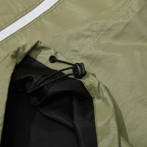 Veste de pluie légère de conception classique été extérieur vent coureur tissu tissé motif imprimé mince coupe-vent veste - Product Image 5