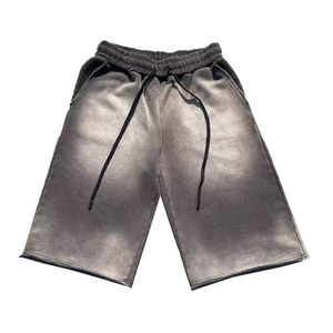 <b>Shorts</b> French Terry Patch Breathable 100% Cotton Streetwear <b>Vintage</b> Sun Acid Wash <b>Shorts</b> for <b>Men</b> 2026 - Product Image 2