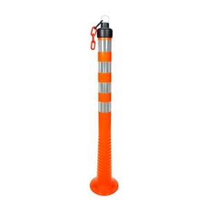 Borne de signalisation flexible en TPU, style cône, 100 x 8 cm, lot de 10, avertissement de circulation, protection IP65, installation au sol - Product Image 6