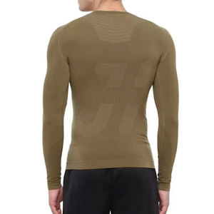 Solid Color Youth Long Sleeve <b>Compression</b> <b>Shirts</b> Plain <b>Customized</b> Gym <b>Compression</b> <b>Shirts</b> - Product Image 2