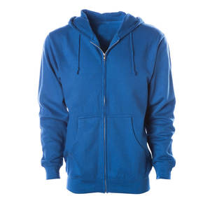 Sudadera con capucha y cremallera con logotipo personalizado unisex, chaqueta informal de algodón 100% de peso pesado para hombre, técnica bordada, temporada de invierno - Product Image 2