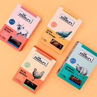 Emballages pliables d'hiver en kraft laminé mat, écologiques, jetables, sûrs pour les aliments pour bébés, à la lavande biologique, pour fenêtres de présentation