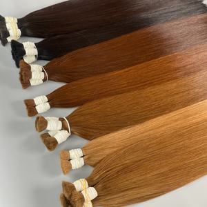 Cabello liso de Color marrón claro a granel, 100% cabello humano vietnamita, el mejor proveedor de Vietnam, Remy, proveedor Natural, DHL, UPS y FedEx - Product Image 5