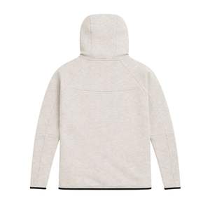 Ensemble de survêtement unisexe en molleton technique imprimé, veste à capuche zippée intégrale et pantalon de jogging, gris glacé, pour entraînement sportif et activités physiques - Product Image 4