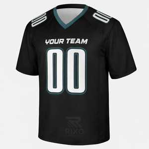 Camiseta Deportiva Personalizada de Fútbol Americano, Manga Corta, Transpirable, Absorbe la Humedad, Spandex/Poliéster, Tallas Grandes, Todas las Temporadas - Product Image 4