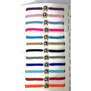 Pulseras de macromos de colores surtidos Pedido mínimo 12 piezas Pulseras de macromos con dijes de moda - Product Image 2