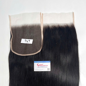 2024 dentelle de fermeture à la mode chaude 100% extensions de cheveux humains vietnamiens prêts à expédier - Product Image 1