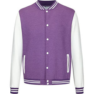 Chaqueta Varsity de Lana Reversible, Ecológica, Resistente al Viento y Transpirable para Hombre, con Cierre Cruzado y Bordado Personalizado - Product Image 1