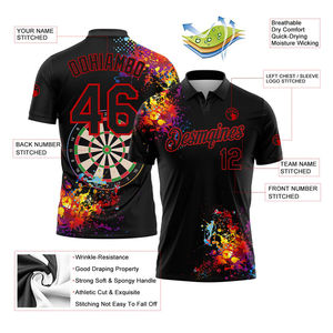 Polos de Algodón de Primera Calidad para Hombre, Tallas Grandes, Polos de Golf Sublimados, Diseño Personalizado, Camiseta Polo Sublimada para Hombre - Product Image 2