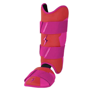 Protège-tibia de baseball en cuir confortable direct d'usine Double sangle avec fermeture à crochet pour équipement d'entraînement des jambes Meilleur prix - Product Image 2